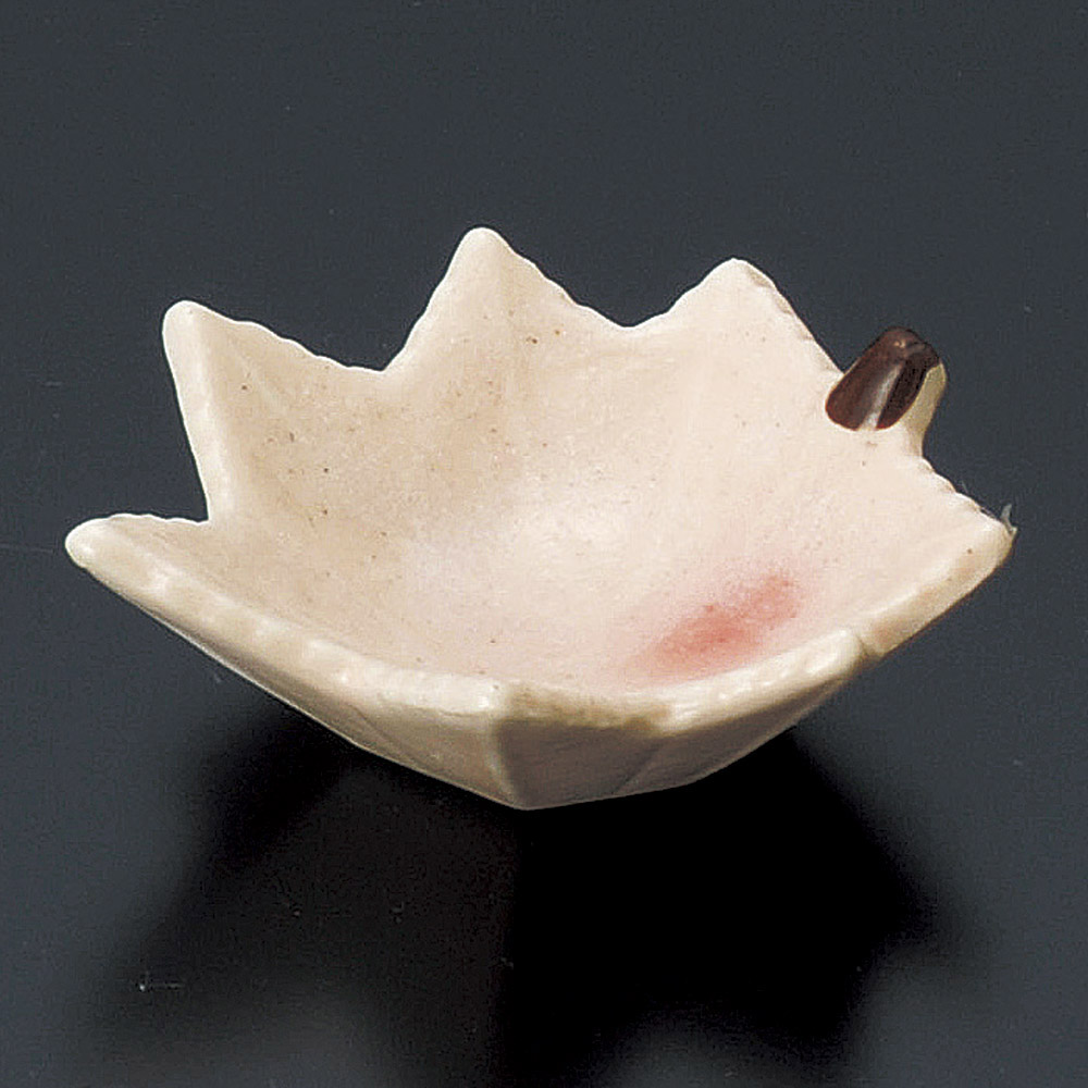 핑크 단풍 작은 소스 접시 카에쿠라 시노 진미종지 14147-109 일본그릇