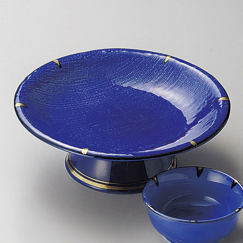 04409-179 / 푸른 사시미 그릇 세트 / 16.5×5.2㎝ /  일본그릇