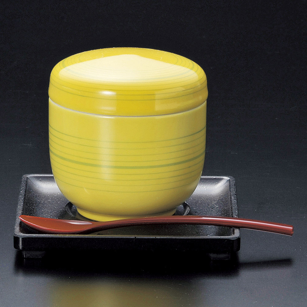 16701-149 / 그린 선 나츠메 무시 그릇(받침대 별도) / 8×8㎝・180㏄ /  일본그릇