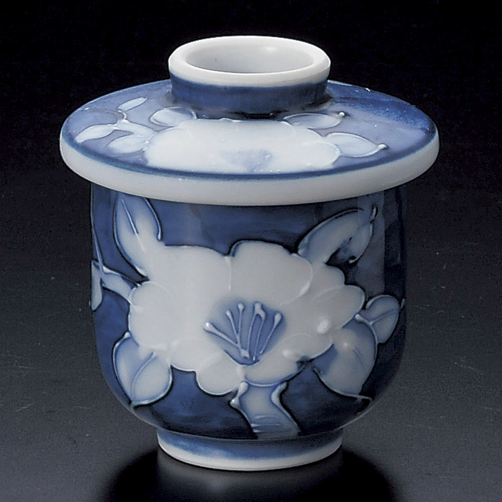 17032-549 / 시라모리야마 차 꽃 오무시 그릇 / 7.8×8.5㎝・150㏄ /  일본그릇