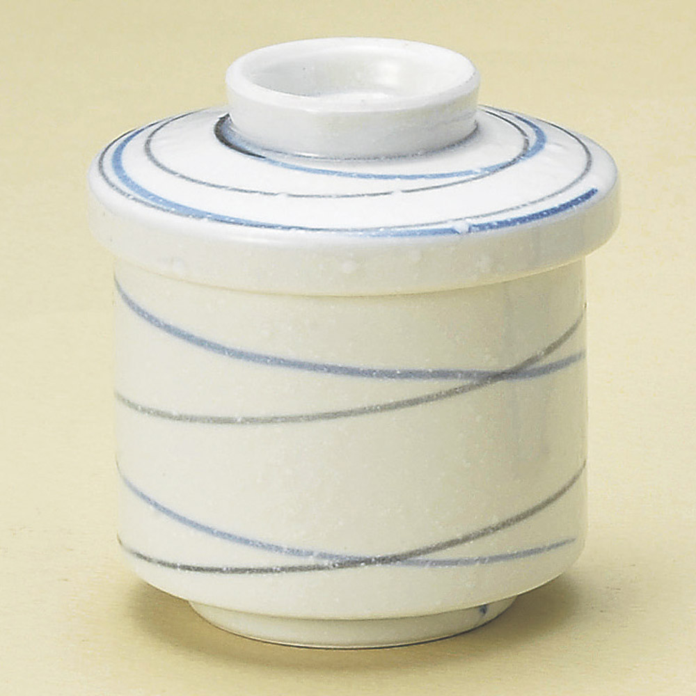 17119-589 / 카스미 2 색 유약 소용돌이 / 6.7×8㎝・150㏄ /  일본그릇
