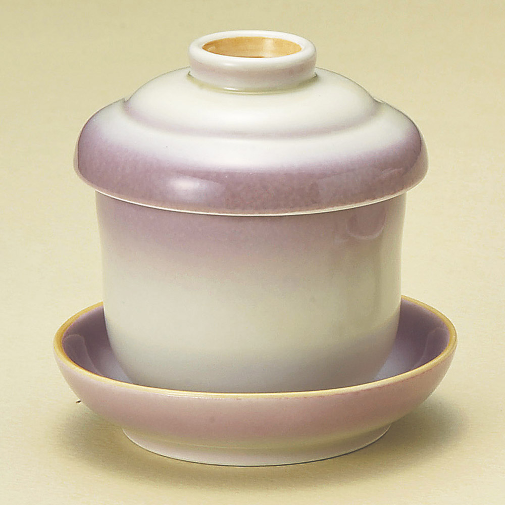 17218-579 / 보라부키소무시 set (밑접시 포함)/ 6.9×8.5㎝・175㏄, 9.2x2.2cm /  일본그릇