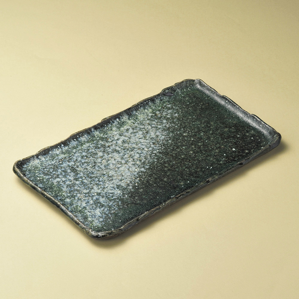 18611-669 / 13.3직사각 특대접시 / 40×24×2.5㎝ /  일본그릇