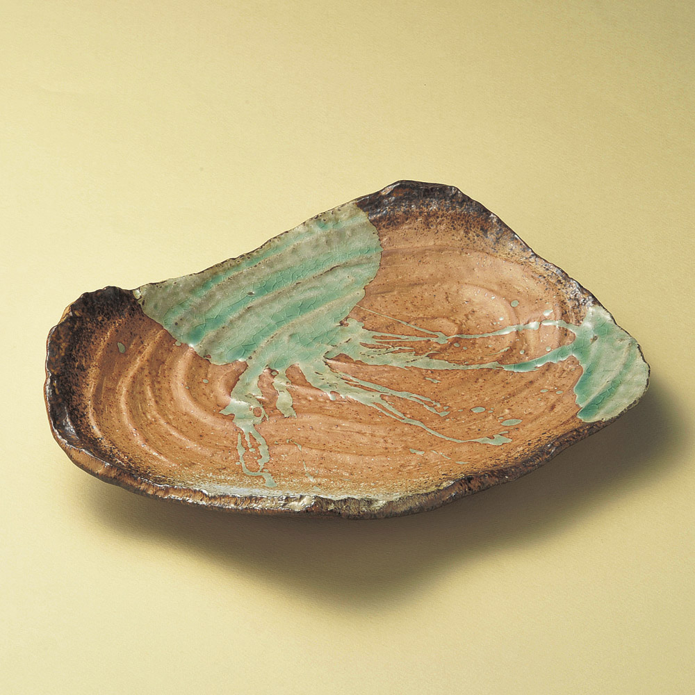 18803-109 / 노부라쿠풍 접시 / 35×27.2×7㎝ /  일본그릇