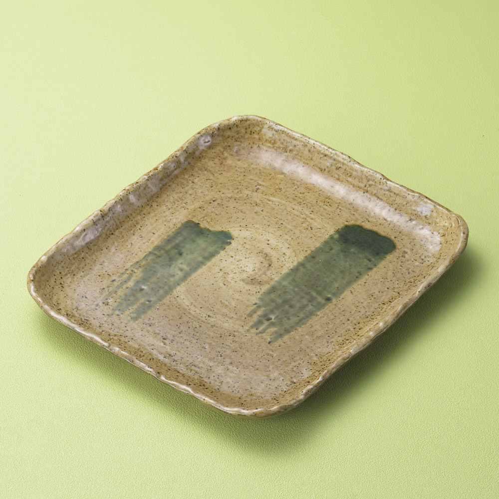 19111-319 / 고세토 올리베 사각 플래터 / 29.7×25.8×2.5㎝ /  일본그릇