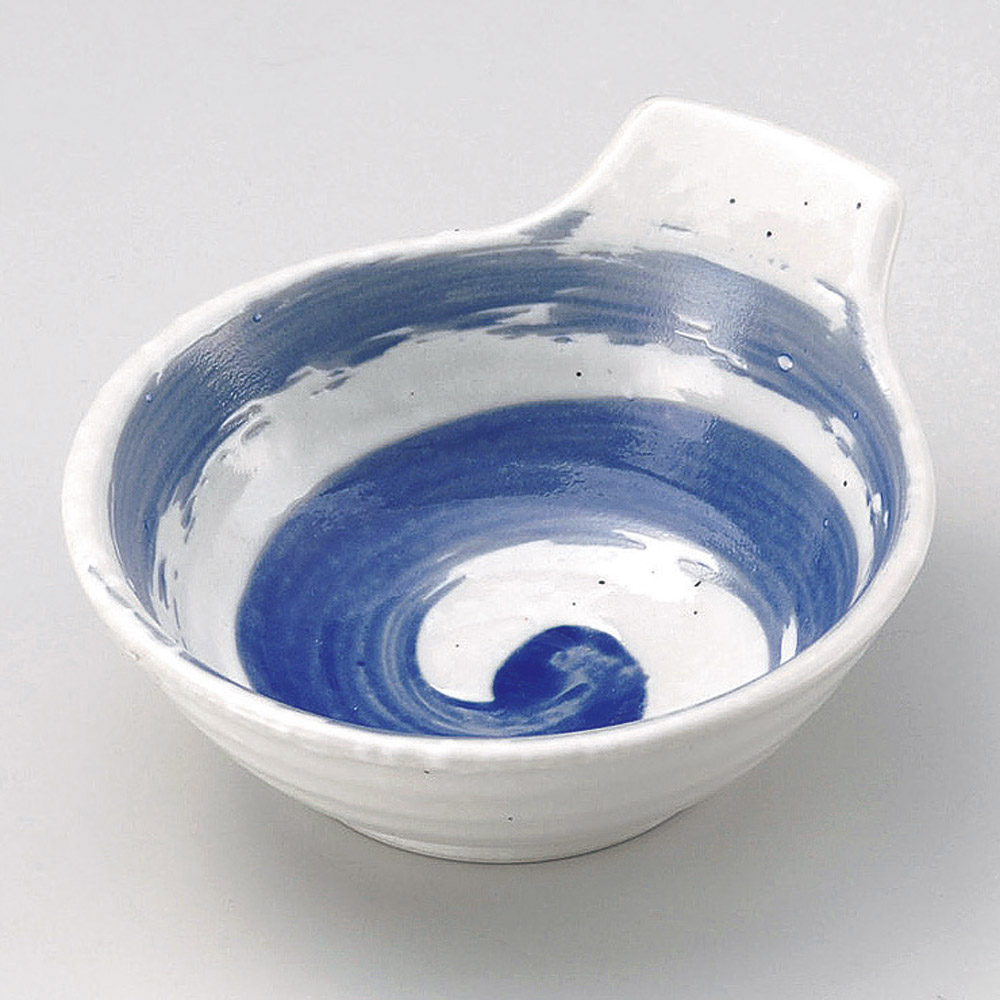22026-179 / 푸른 폭풍 가루 / 14.3×12.5×5.8㎝ /  일본그릇