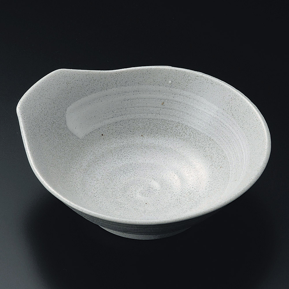 22203-319 / 회색 가루 흰 하케  / 13.4×12.7×4.8㎝ /  일본그릇