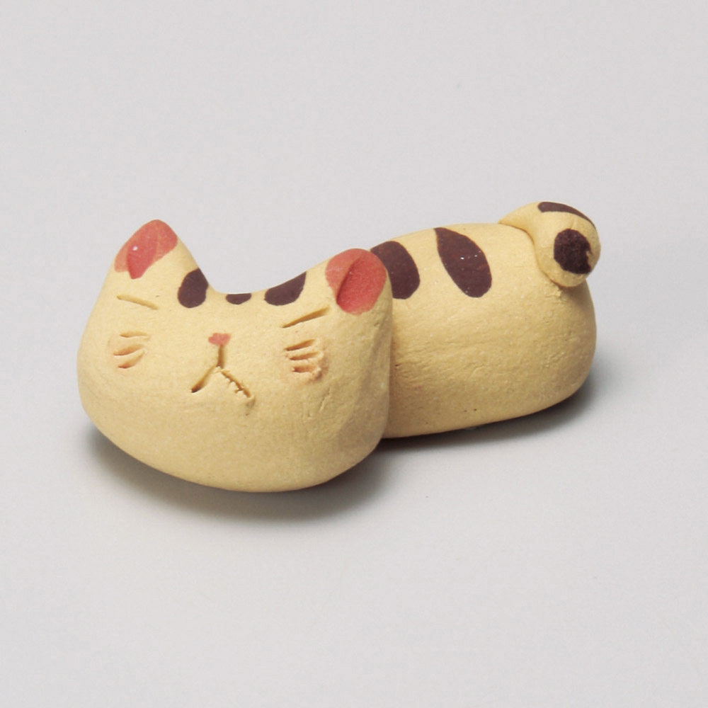 45310-459 / 수제 고양이 호랑이 젓가락 / 4㎝ /  일본그릇