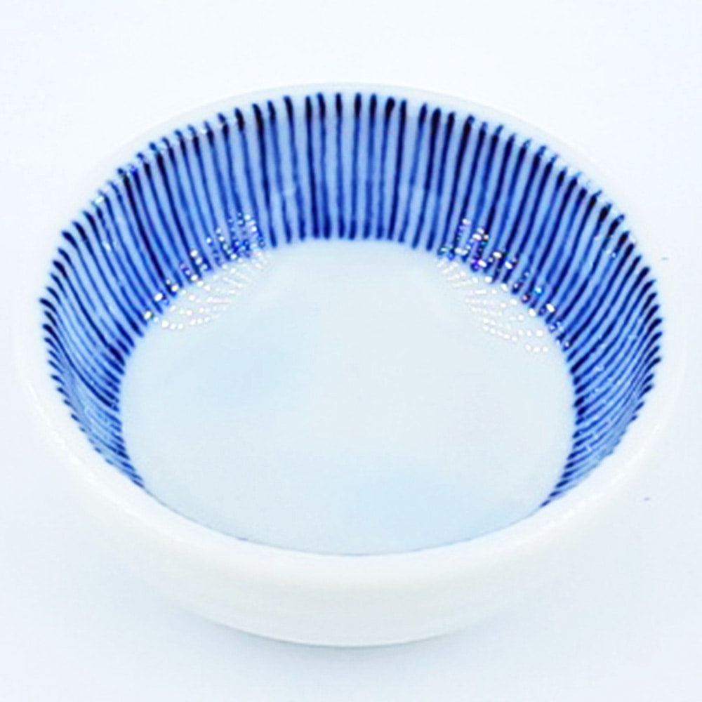 블루 라인 서클  다용도 작은 소스 접시 일반종지 미니 oj101-007 일본그릇