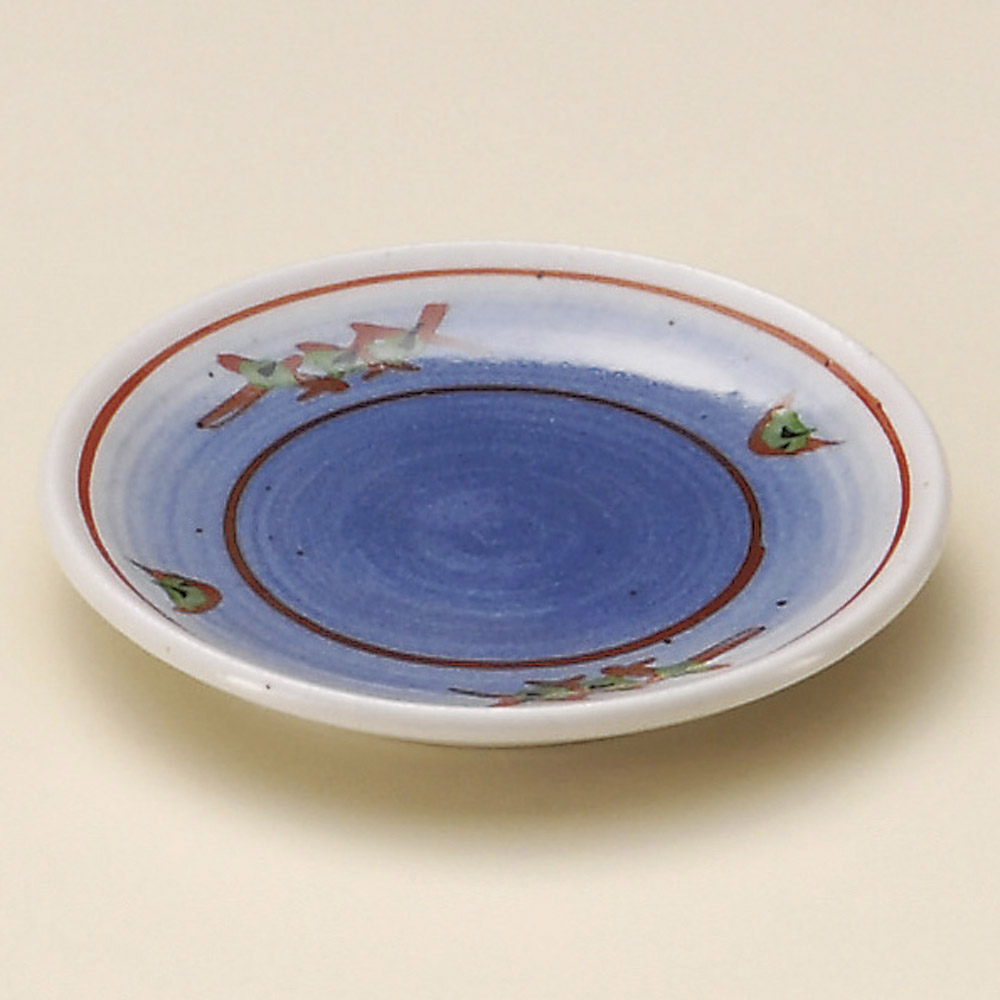 d34817-448 / 빨간 그림 작은 접시 / 8.8×1.5㎝ /  일본그릇